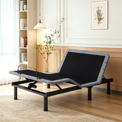 Base de lit de massage réglable Smart, 3 modes avec minuterie, hauteurs de pieds réglables de 4 po / 8 po / 12 po, lit sans matelas
