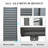 Aluminum Privacy Screen Side Shutter Wall for Pergola Accessories-102698702