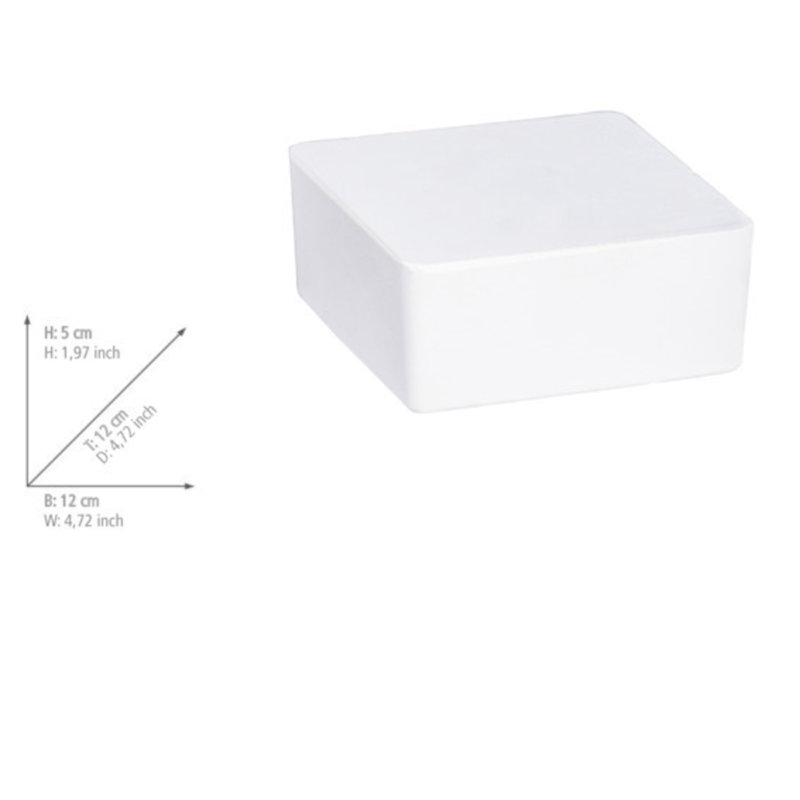 WENKO dehumidifier mod. Cube refill 500g, 6 pieces, dehumidifier refill pack, 5cm H x 12cm W x 12cm D, Beige