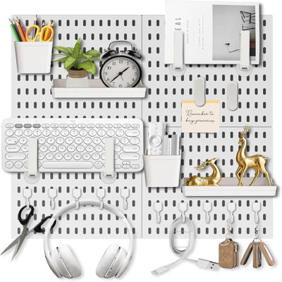 Wall Organiser Pegboard Combination Kit 