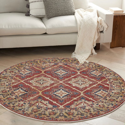 Judith Round Cotton Area Rug