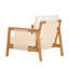 Spacious Patio Sofas Acacia Wood Modern 4 Piece Set For Backyard
