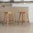 24.25" Counter Height Wood Barstools Backless Farmhouse Bar Chairs With Footrest For Kitchen Counter Breakfast Bar Pub Bistro-10435608