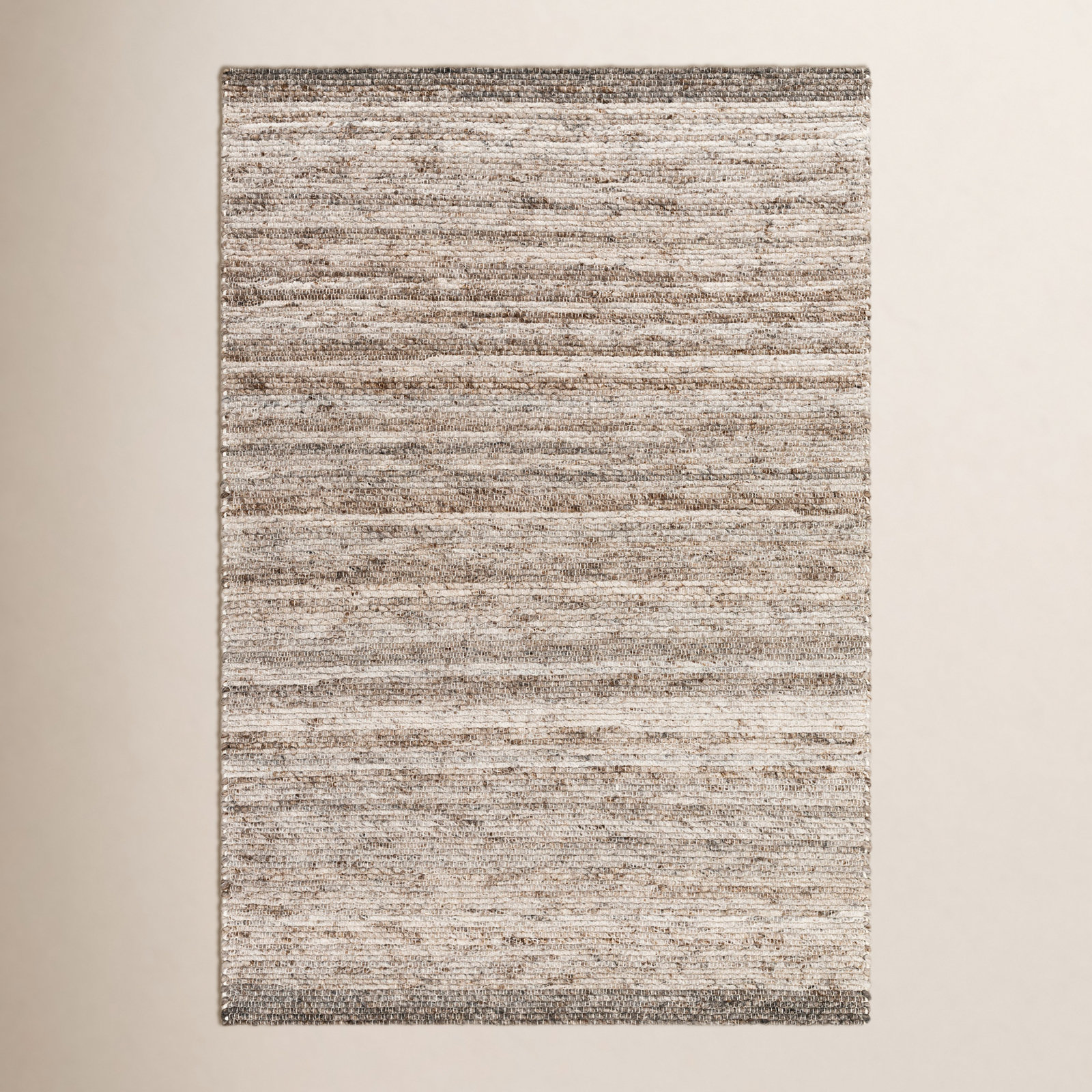 Mecit Handmade Recycled P.E.T Gray/Taupe Indoor/Outdoor Rug, Rectangle 10' x 14'