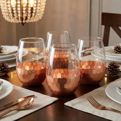 Tumlin 20 oz. Crystal Wine Glass Set