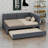 Upholstered Daybed with  Trundle, Sofa Bed Frame Ideal for Guests-1000177731