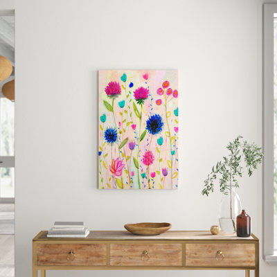 Thistle by Sascalia - Wrapped Canvas Painting