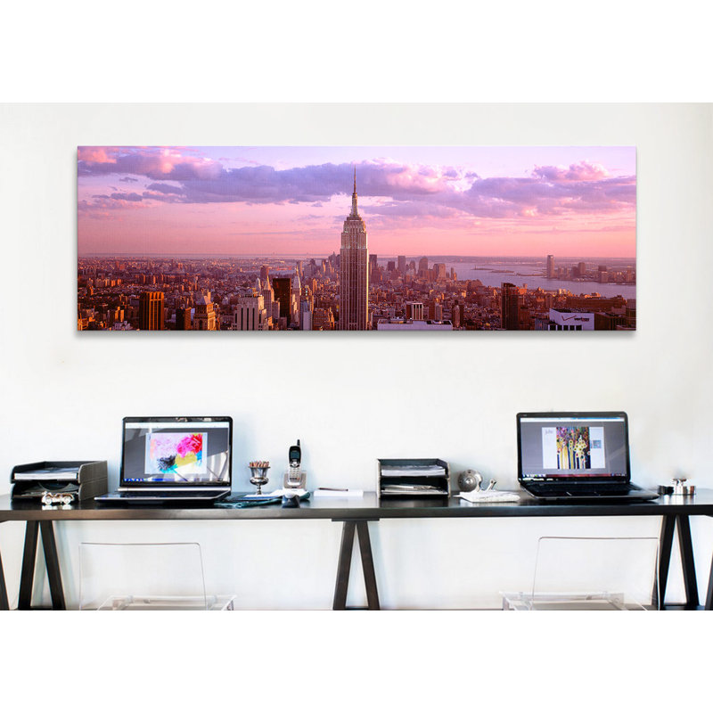 Vue aérienne d'une ville, Rockefeller Center, Midtown Manhattan, Manhattan, New York, État de New York, États-Unis par Panoramic Images - reproduction sur toile tendue sur châssis
