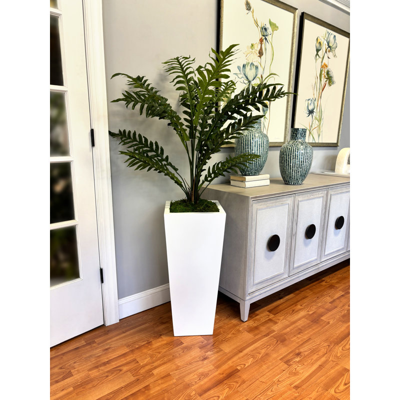 Ridgewood Faux Fern Tree in Fiberstone Planter