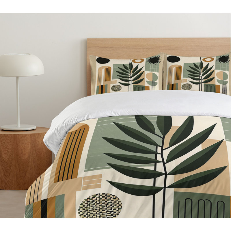 Monstera Duvet Cover, Queen Duvet Cover + 2 Standard Shams