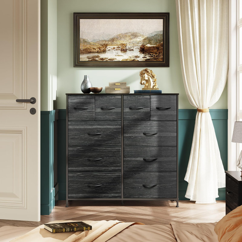 Chest of Drawers, Charcoal Black