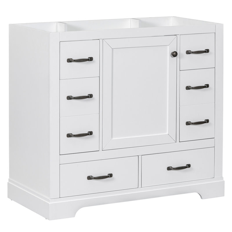 Meuble-lavabo de salle de bain sans base de meuble-lavabo seulement, Blanc, Chrome