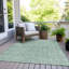 Tapis bleu sarcelle lavable à la machine intérieur / extérieur Xhevrie-357241306