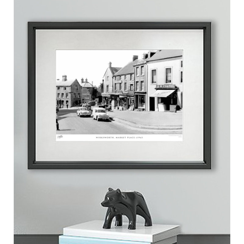 Wirksworth, Market Place C1965 - Single Picture Frame Print, 28cm H x 36cm W x 2.3cm D