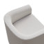 Fauteuil d'appoint blanc avec ensemble de fauteuils, fauteuil d'appoint de salon moderne, fauteuil simple, repose-pieds avec rangement, convient pour chambre / bureau / espace de lecture, blanc crème