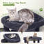 Arbre à chat multi-couches de 66 pouces robuste, pouvant accueillir 4 à 5 chats, avec 2 condos, des poteaux à griffer en sisal et un hamac, une structure stable et un arbre à chat d'intérieur peu encombrant.-318160342