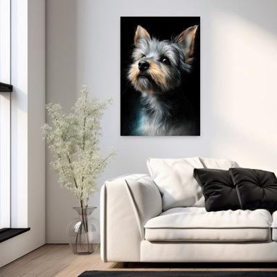 Yorkshire Terrier Dog by Justyna Jaszke - Wrapped Canvas Print