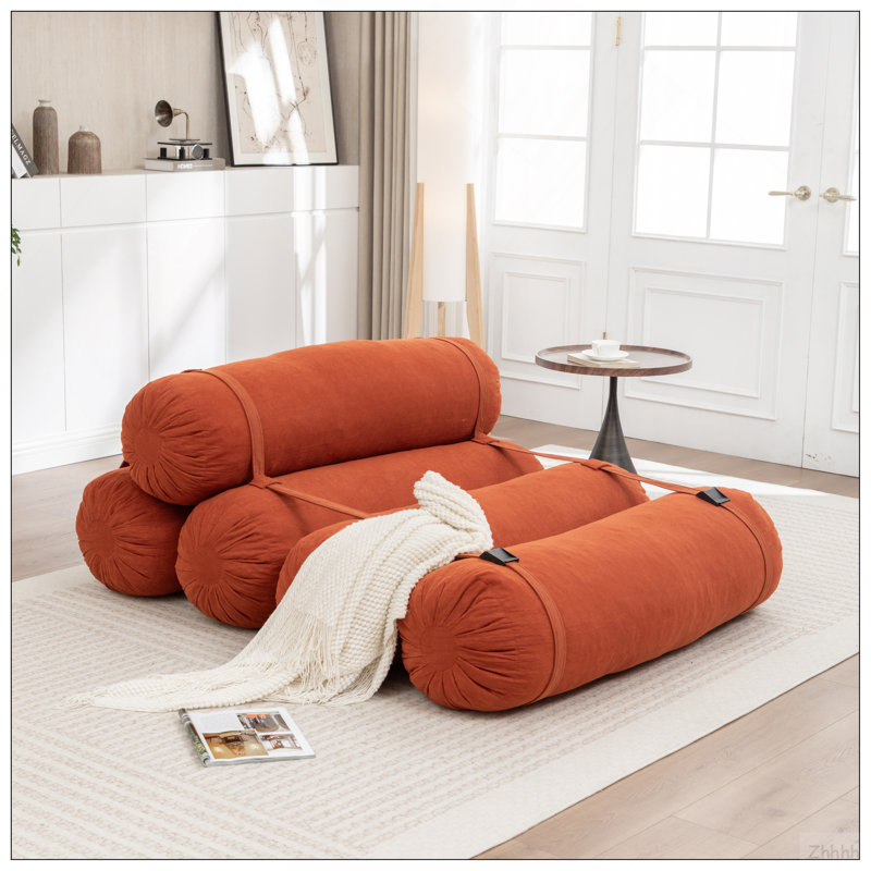Canapé de plancher réglable, canapé paresseux en velours côtelé avec sangles réglables pour des configurations polyvalentes, chaise de loisirs multi-personnes, convient au salon, à la chambre à coucher et plus encore