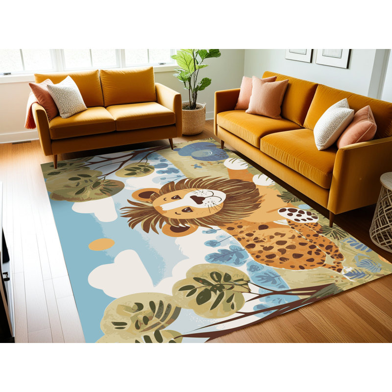 Tapis lavable Indigo, Tapis de couloir 2 pi x 4 pi