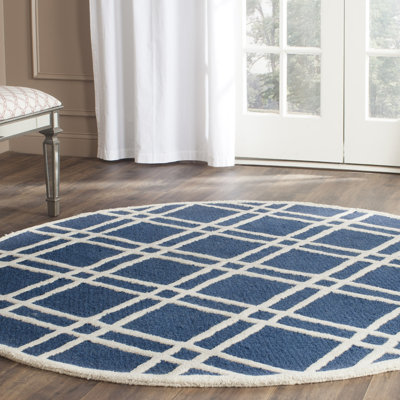 Sanyla Hand Tufted Wool Geometric Rug