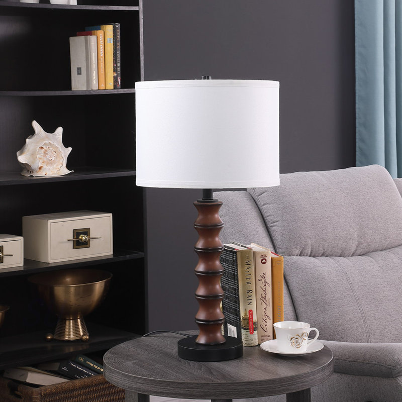 Lampe de table moderne 27,5 po In Coastal Littoral Wood Insp