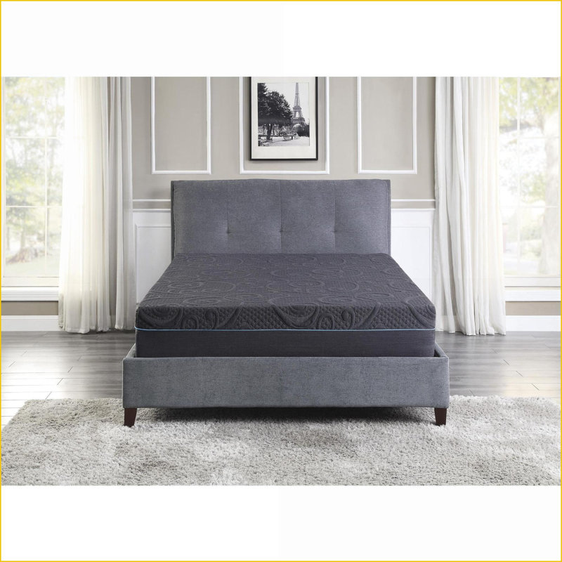 Mattresses, Full Size 11-Inch Gel-Infused Memory Foam Hybrid Mattress | Dark Gray | Foam+Spring
2Description, Full, 11"