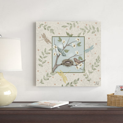 «Whimsical Birds II» par Jade Reynolds, impression sur toile tendue