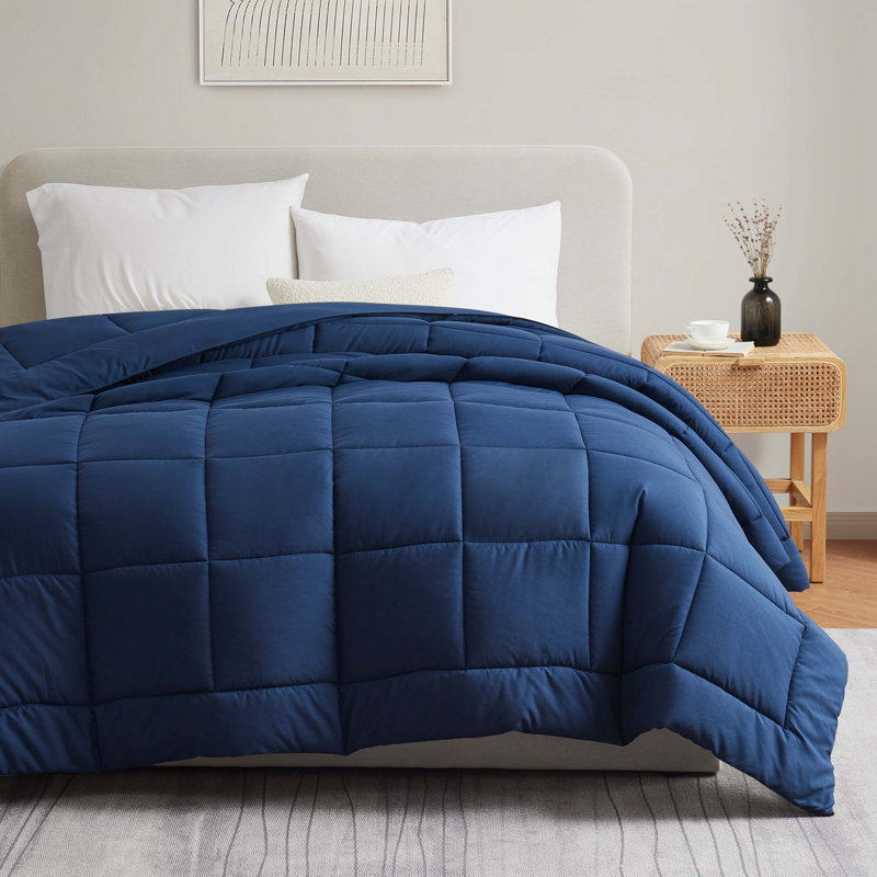 All Season Solid Down Alternative Comforter, Navy, King Comforter