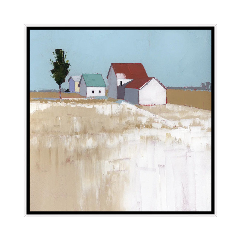 Snow On The Roof 1 Piece Wall Art on Canvas, 45.72 cm H x 45.72 cm W x 4.445 cm D, White