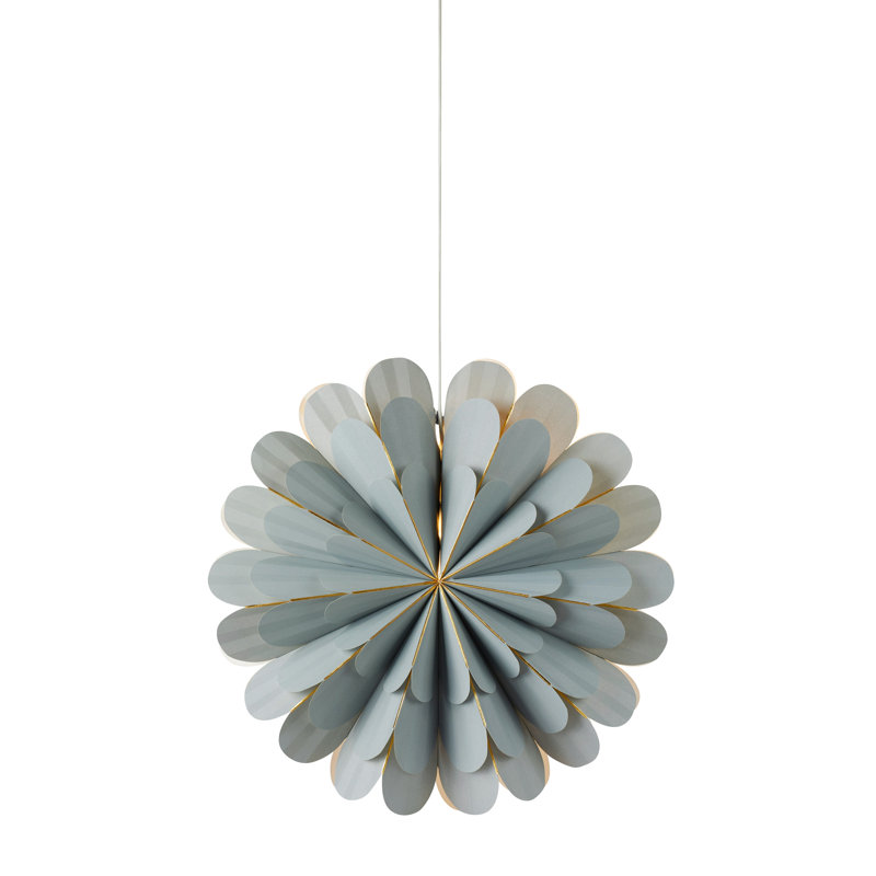 1 - Light Unique/Statement Pendant, Grey, 60cm H x 60cm W x 18cm D