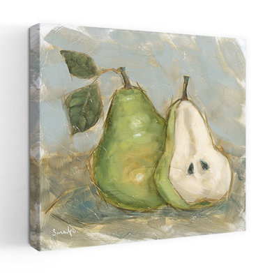 Rustic Pear 1 Piece Wrapped Canvas Wall Art