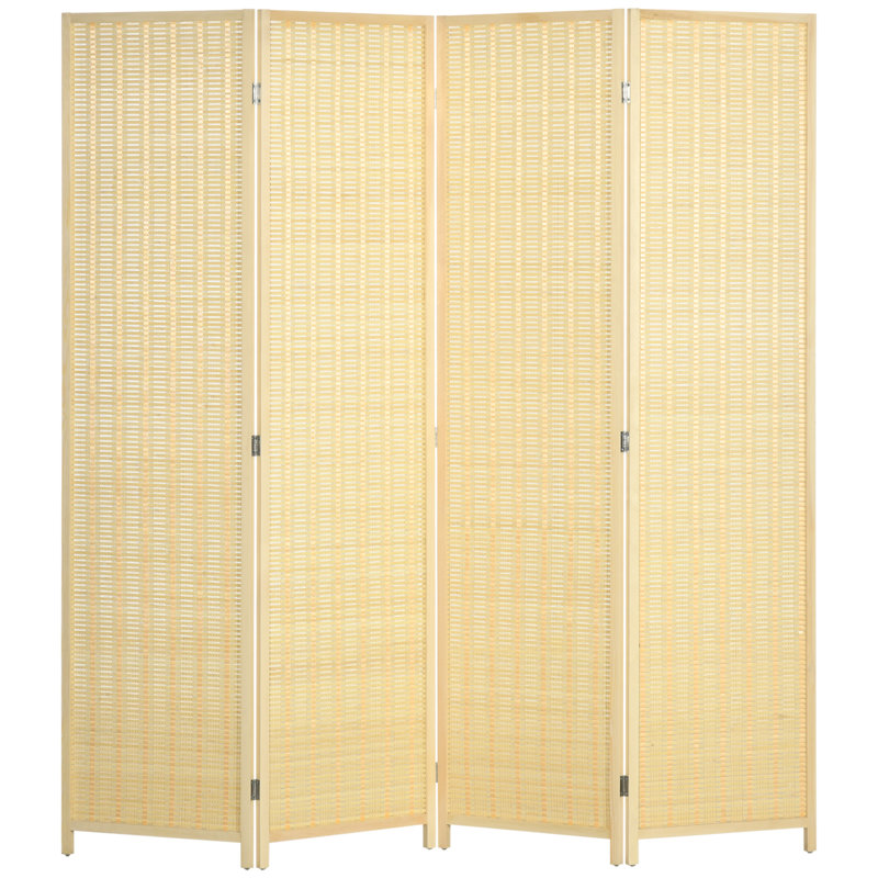 Cloison pliante en bambou Hammondale, Naturel, H 70,9 po x l 70,9 po x P 0,6 po