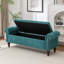 Banc rembourré de 59 po de largeur avec boîte de rangement-613680617