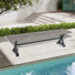 Ensemble de salle à manger 6 personnes en métal avec trou pour parasol Allure Patio
