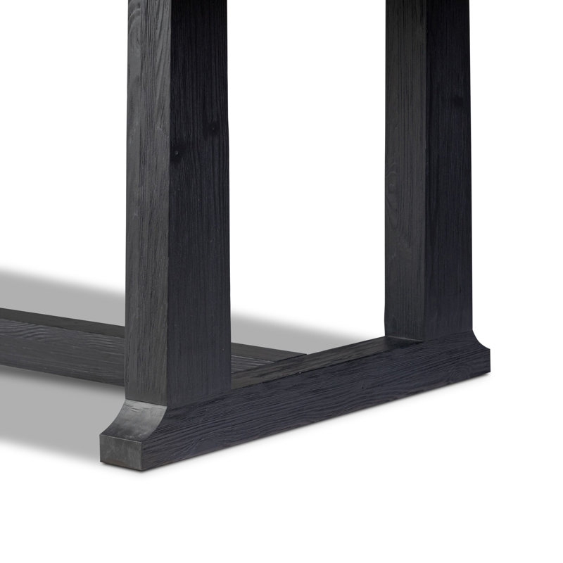 Otto Pine Wood Dining Table, Waxed Pine, 30" H x 39.25" W x 110" L