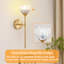 Applique murale magnétique rechargeable, lumière à DEL à intensité variable avec télécommande, 12 couleurs RVB, 3 couleurs, minuterie-1971489206