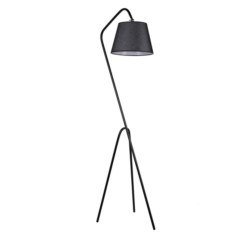 Dreadnaught 165cm Tripod Floor Lamp, Grey, Black