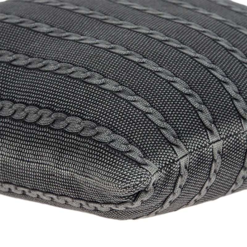 Coussin décoratif gris anthracite, Gris anthracite, Poly