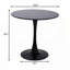 Table de salle à manger ronde avec tulipes modernes - plateau en panneau de fibres à densité moyenne et base en acier - 24 po-1303656189