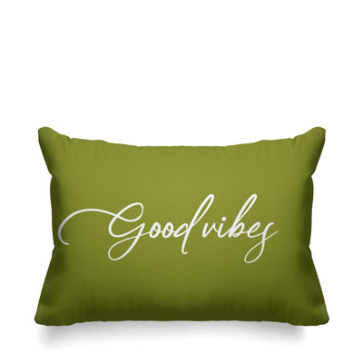 Aspire Good Vibes Outdoor Rectangular Pillow Cover & Insert