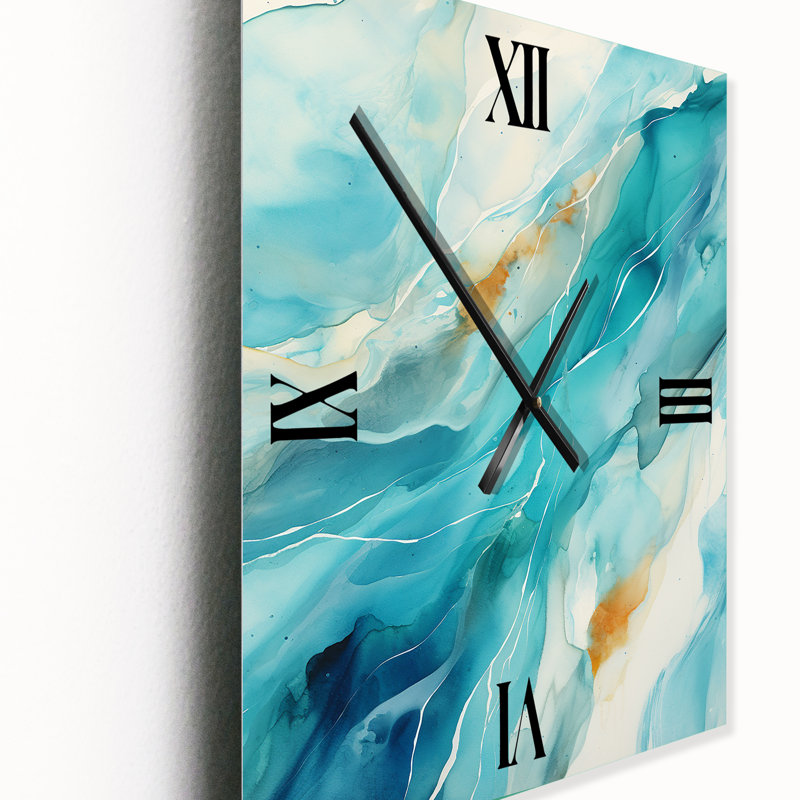 Ruckersville - Peinture abstraite horloges murales, Petit