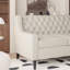 Canapé Chesterfield de 78,75 po avec dossier capitonné et pieds en bouleau-1838773663-1838773662