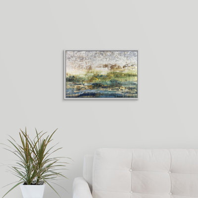 «Emerald and Aqua», peinture sur toile