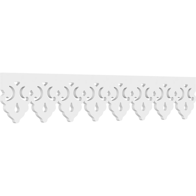 Markham Architectural Grade PVC Running Trim, 8" H x 48" W x 0.63" D