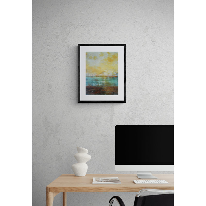 Guardian Light Print by Victoria Primicias, Black Framed Canvas, 33" H x 25" W