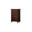 Commode d'appoint simple en bois de rose jaune rétro