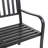 Lisabeta Powder Coated Steel Outdoor Bench
