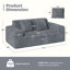 2 Seater Corduroy Loveseat-826838210