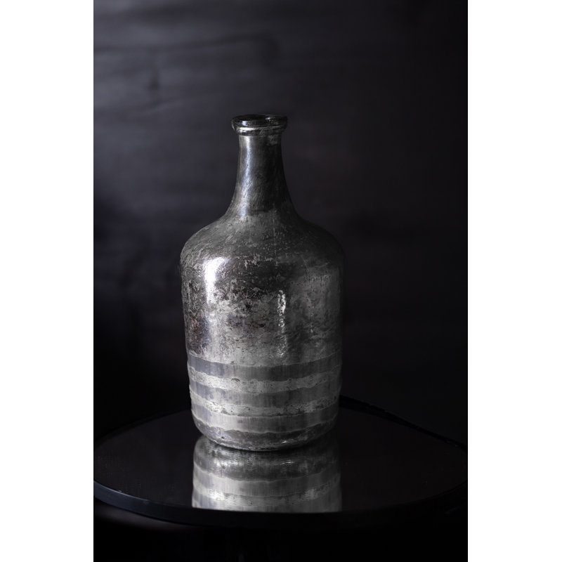 Ribas Glass Table Vase, 14.5" H x 7.5" W x 7.5" D