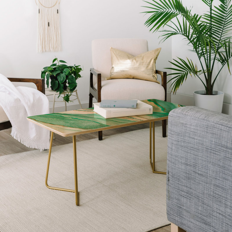 Table basse traîneau, Vert